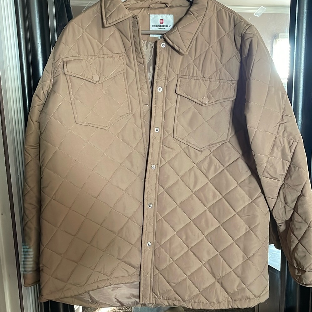 Urban republic quilted shacket